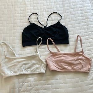3 women’s sports bras, all size large or (32)